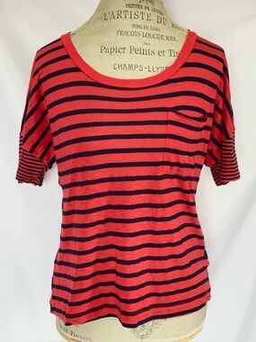 Anthropologie Striped Casual Blouse by Splendid
